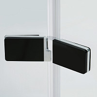 Душевая дверь WasserKRAFT Aller 10H05RBLACK MATT 1200х2000, правая, прозрачное стекло, профиль серебро от Водопад  фото 5