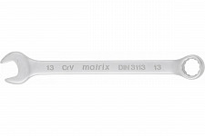Комбинированный ключ Matrix 15109 13 мм CrV матовый хром от Водопад  фото 1