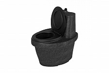 Торфяной туалет Rostok 206.1000.003.0 черный гранит от Водопад  фото 1