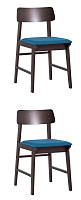 Стул обеденный Stool Group ODEN S NEW, мягкое сидение, синее, набор 2 шт от Водопад  фото 1