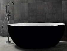 Акриловая ванна Abber AB9279MB 150х150х56, черная от Водопад  фото 1