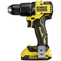 Дрель-шуруповерт Dewalt DCD709D2T-QW 18 В XR ультракомпактная ударная, бесщеточная, 340 Вт, 2 скорости, 2 бат 2.0Ач от Водопад  фото 2