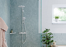 Душевая система HANSGROHE Croma Select S 280 1jet showerpipe 26890700, матовый белый от Водопад  фото 2