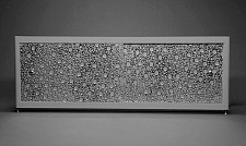 Экран под ванну A-Screen 2 дверцы, bubble silver 900-1500 мм, высота до 570 мм, белый / серый / черный профиль от Водопад  фото 1