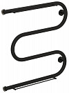 Полотенцесушитель водяной Сунержа 31-4008-6060 600х600 2П, 1&quot; змеевик М-образный+, черный матовый