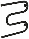 Полотенцесушитель водяной Сунержа 31-0007-5050 500х500 1&quot; змеевик М-образный, нержавеющая сталь, черный матовый