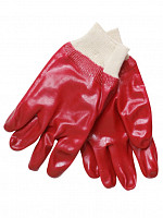 Перчатки Zolder PVC003 х/б, полный облив ПВХ с манжетой на резинке, размер 10" от Водопад  фото 1