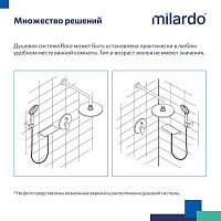 Душевая система Milardo Rora RORSB02M67, хром от Водопад  фото 4