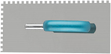 Гладилка Fit 05153 зубчатая нержавеющая с деревянной ручкой, 280х130 мм, зуб 6х6 мм от Водопад  фото 4
