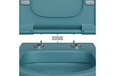 Унитаз подвесной Berges EGO XL Rimless 082140 сиденье EGO XL Slim SO матовый темно-синий от Водопад  фото 5