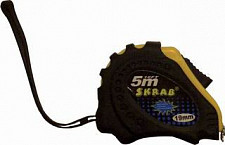 Рулетка Skrab 40142, 3 м с автостопом магнитный крючок нейлоновое покрытие ленты от Водопад  фото 1