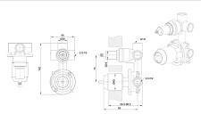 Внутренняя часть смесителя Bravat Phillis D969CP-B-ENG с переключателем от Водопад  фото 2