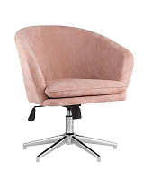 Кресло Stool Group Харис регулируемое, замша, пыльно-розовый от Водопад  фото 1