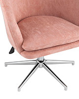 Кресло Stool Group Харис регулируемое, замша, пыльно-розовый от Водопад  фото 2