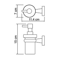 Дозатор жидкого мыла WasserKRAFT Lippe K-6599 от Водопад  фото 3