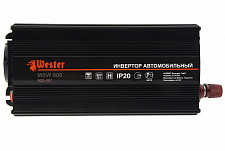 Преобразователь инверторный автомобильный Wester MSW600 920-001 12-220 В + USB, 600 Вт, модифицированная синусоида от Водопад  фото 4