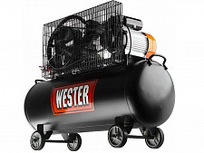 Компрессор Wester WBK2200/100PRO ременной привод, поршневой, масляный, 2200 Вт, 340 л/мин, 8 бар от Водопад  фото 2