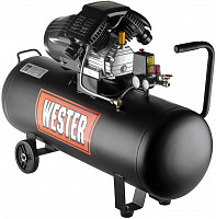 Компрессор Wester WK2200/100PRO 801-021 коаксиальный, поршневой поршневой масляный, 2200 Вт, 330 л/мин, 8 бар от Водопад  фото 1