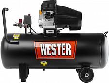 Компрессор Wester WK2200/100PRO 801-021 коаксиальный, поршневой поршневой масляный, 2200 Вт, 330 л/мин, 8 бар от Водопад  фото 2