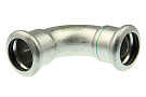 Отвод пресс 90* двухраструбный KAN-Therm Inox 15 мм, нерж.сталь