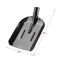 Лопата совковая с ребрами жесткости Зубр ПРОФИ-5 ЛСП 39452, без черенка от Водопад  фото 2