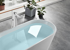 Смеситель Abber Zeitlos AF8915W для ванны напольный, белый от Водопад  фото 2