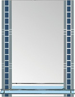 Зеркало Ledeme L652 60х45 см, с полкой от Водопад  фото 1