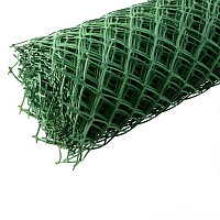 Решетка заборная 64541 в рулоне, 1,8х25 м, ячейка 90х100 мм, пластиковая, зеленая от Водопад  фото 3