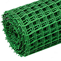 Решетка заборная 64516 в рулоне, 1х20 м, ячейка 50х50 мм, пластиковая, зеленая от Водопад  фото 3