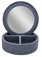 Шкатулка с зеркалом Ridder Cement 2240707 серый от Водопад  фото 1