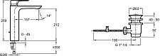 Смеситель для раковины Jacob Delafon Aleo+ E72337-CP хром от Водопад  фото 3