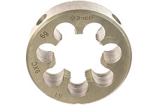 Плашка трубная Зубр 4-28032-1, G 1", сталь 9ХС, круглая ручная от Водопад  фото 1