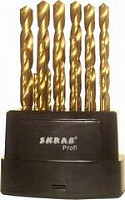Сверла по металлу Skrab 30141, набор 19 шт от Водопад  фото 1