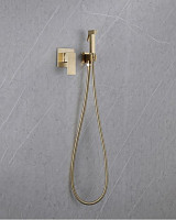Гигиенический душ Abber Daheim AF8225G встраиваемый, золото матовое от Водопад  фото 3