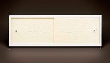Экран под ванну A-Screen 3 дв.grass cream 1501-1700мм, высота (до 570мм) белый/серый/черный профиль от Водопад  фото 1