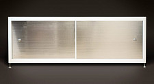 Экран под ванну A-Screen 2 дв.circle silver 1501-1700мм, высота (до 570мм) белый/серый/черный профиль от Водопад  фото 1