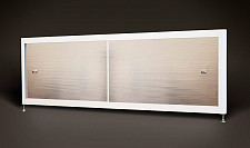 Экран под ванну A-Screen 2 дв.circle silver 1701-2000мм, высота (до 570мм) белый/серый/черный профиль от Водопад  фото 4