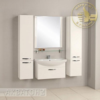 Зеркало Акватон 1.A141.9.02A.A01.0 Ария 80, белое от Водопад  фото 3
