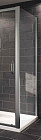 Боковая стенка Huppe X1 1000х1900 профиль глянцевый хром, стекло прозрачное 120507.069.321