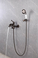 Смеситель Lemark Peretto LM6302RB для ванны, черный кофе от Водопад  фото 2