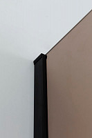 Душевой уголок Cezares Slider SLIDER-AH-1-90-70/80-BR-NERO (700-800)x900x1950, стекло бронзовое, профиль черный от Водопад  фото 2