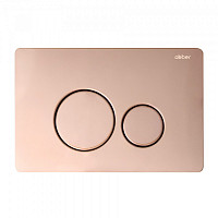 Кнопка смыва Abber AC0121RG нержавеющая сталь, золото розовое от Водопад  фото 1