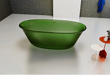 Ванна прозрачная Abber Kristall AT9707Emerald 1700х755х550, из полиэфирной смолы, цвет зеленый от Водопад  фото 4