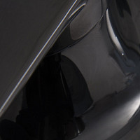 Полка WasserKRAFT Glan 5124, стеклянная, черный глянец от Водопад  фото 2