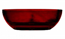 Ванна прозрачная Abber AT9703Rubin 1700х750х550 мм, из полиэфирной смолы, цвет красный от Водопад  фото 1
