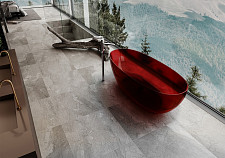 Ванна прозрачная Abber AT9703Rubin 1700х750х550 мм, из полиэфирной смолы, цвет красный от Водопад  фото 4