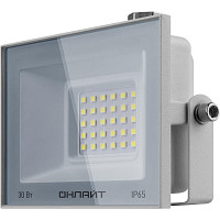 Прожектор светодиодный Онлайт OFL-30-4K-WH-IP65-LED 90134 30 Вт 4000 К IP 65 2400 лм белый от Водопад  фото 1