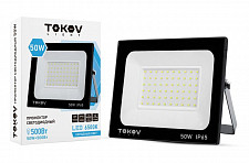Прожектор светодиодный Tokov Electric TKL-FL/LED-50-6.5K-IP65 50 Вт 3400 лм 6500 К IP 65 черный от Водопад  фото 1
