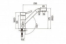 Смеситель для кухни Longran Sprint Universal LM1394 - 38 с подключением фильтра, терра от Водопад  фото 2