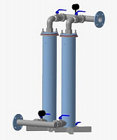 Установка механической очистки воды УФЩ-60 Ду 100, 25 мкм от Водопад  фото 1